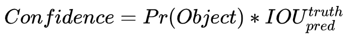 bounding box的置信度公式