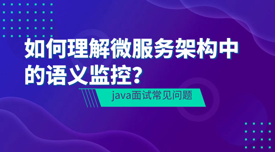 如何理解Java微服務(wù)架構(gòu)中的語義監(jiān)控